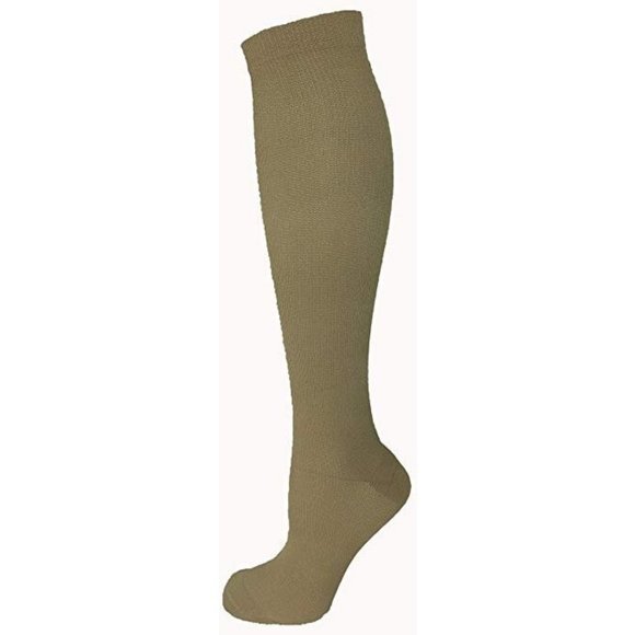 Tan Large/X-Large Ladies Compression Socks, One Pa - Picture 1 of 7